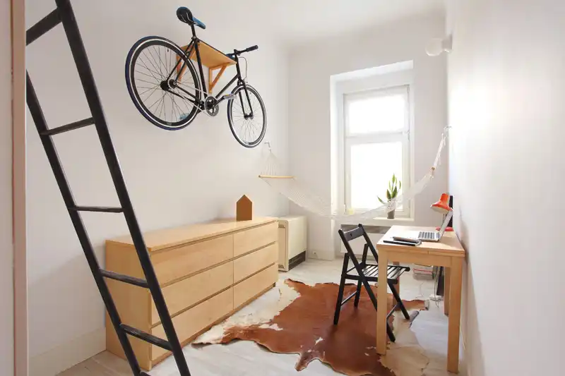 Tiny Apartment In Poland hammock