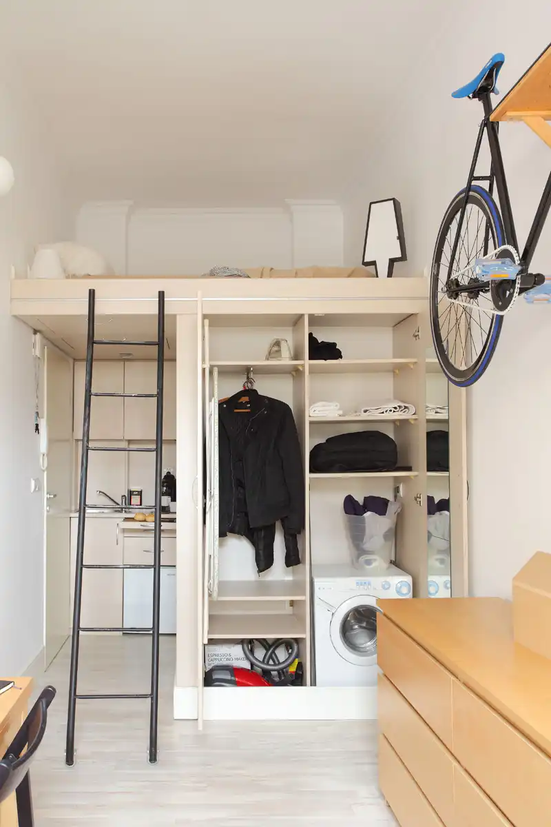 Tiny Apartment In Poland space organization