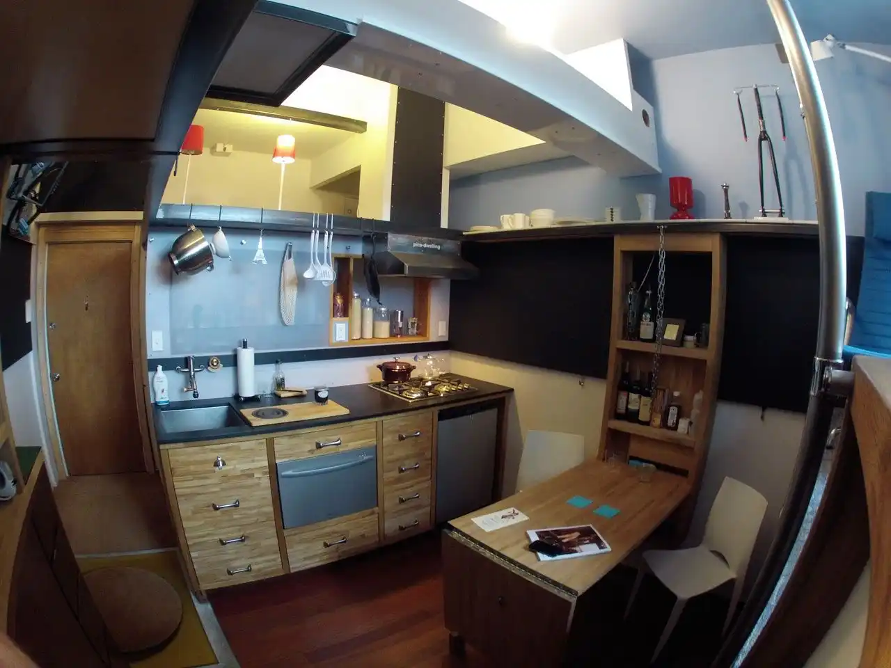 Tiny apartment in Seattle kitchen