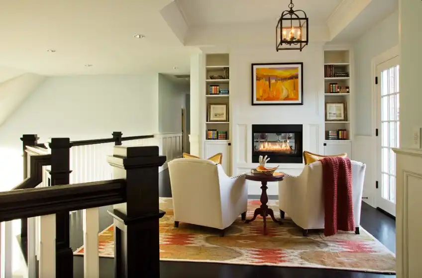 Tiny loft-style living room