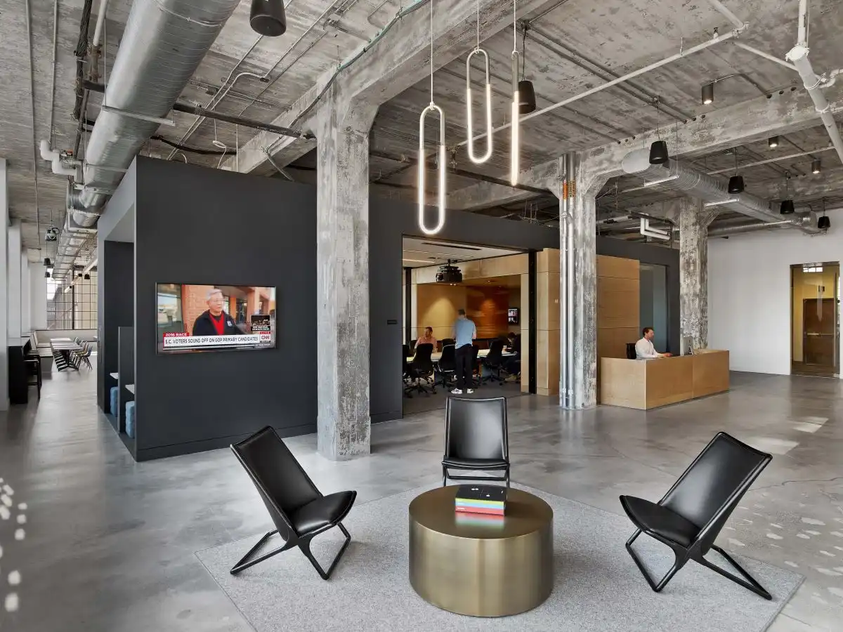 Tobacco Factory Office Space Polished Concrete floor