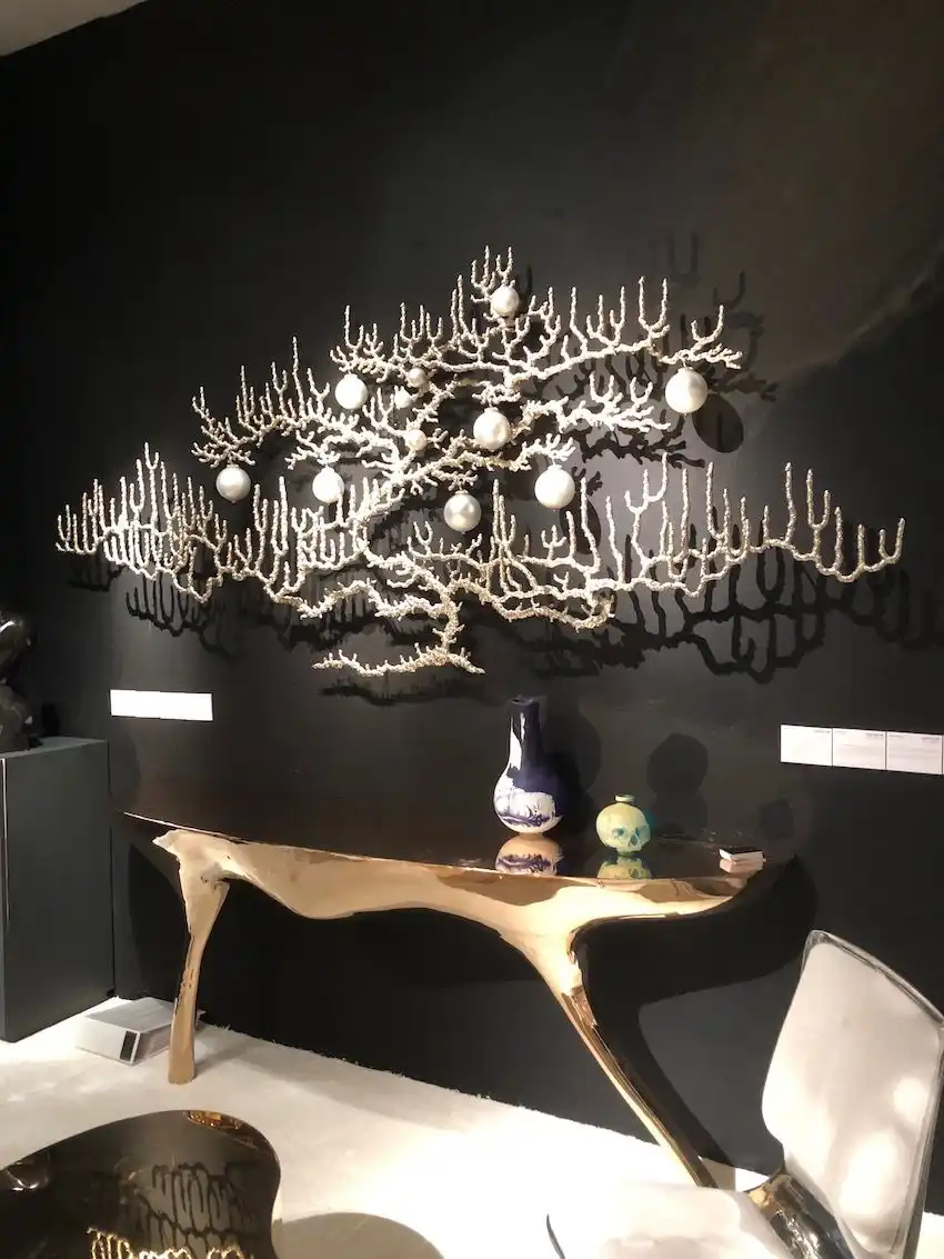 This wall element is a large-scale piece of jewelry.