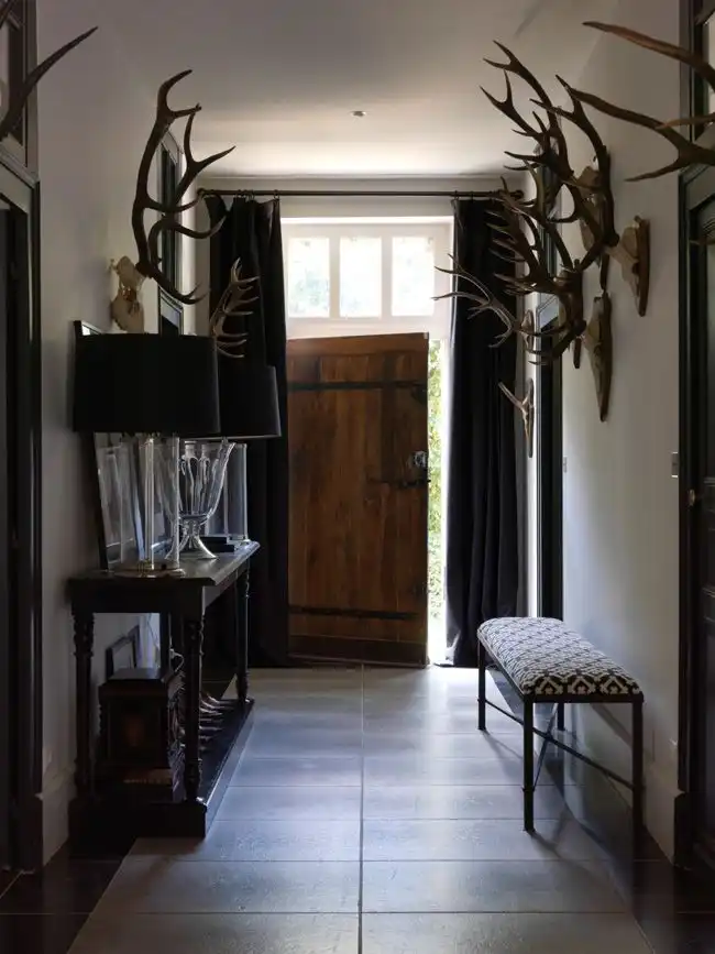 Traditional Antler Foyer Decor