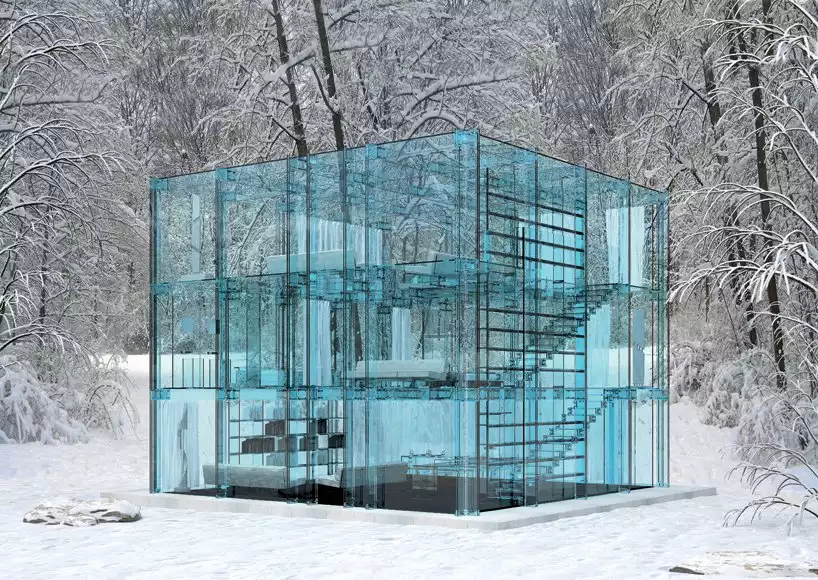 Transparent house concept by santambrogiomilano