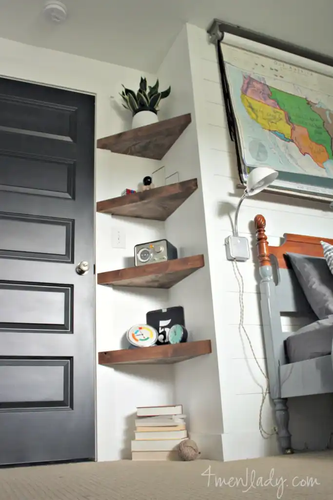 Triangular Corner Shelves