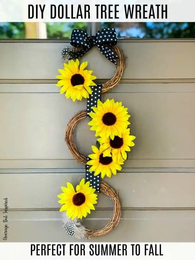 Triple Sunflower Wreath