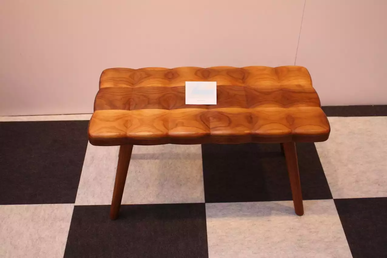 Tufted wood bench from joy charbonneau
