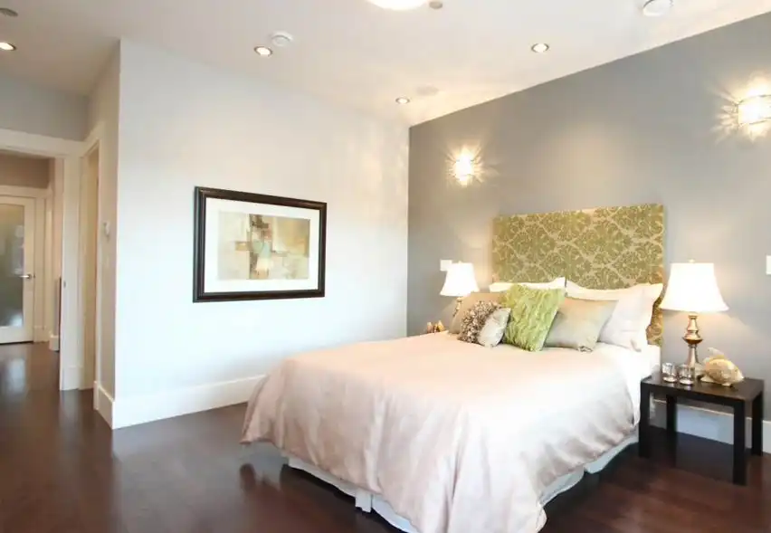 Turn any bedroom into a romantic getway with lights and paint