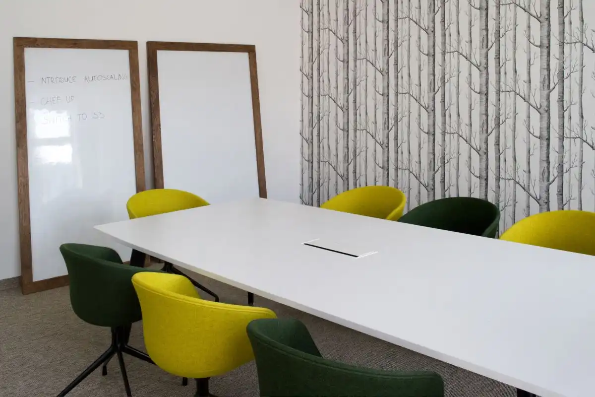 U2i meeting room framed dry erase tables