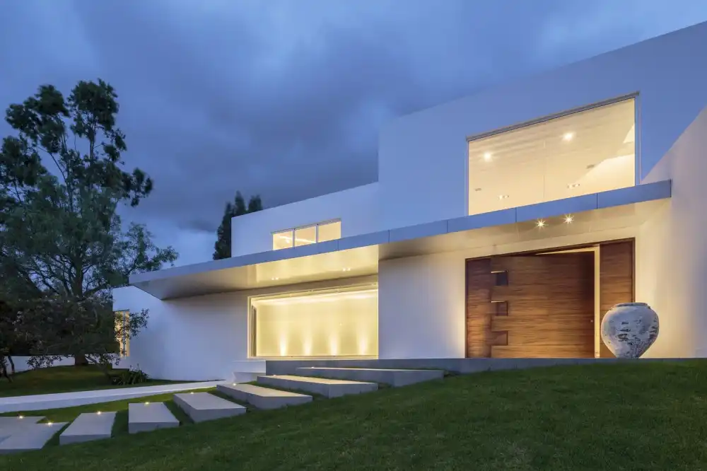 Underground Car Garage Cumbaya House by Diego Guayasamin Arquitectos steps