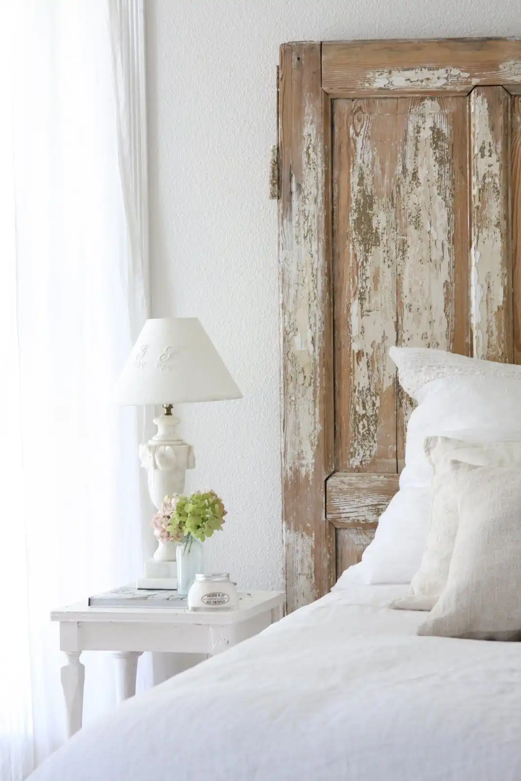 Unfinished door headboard
