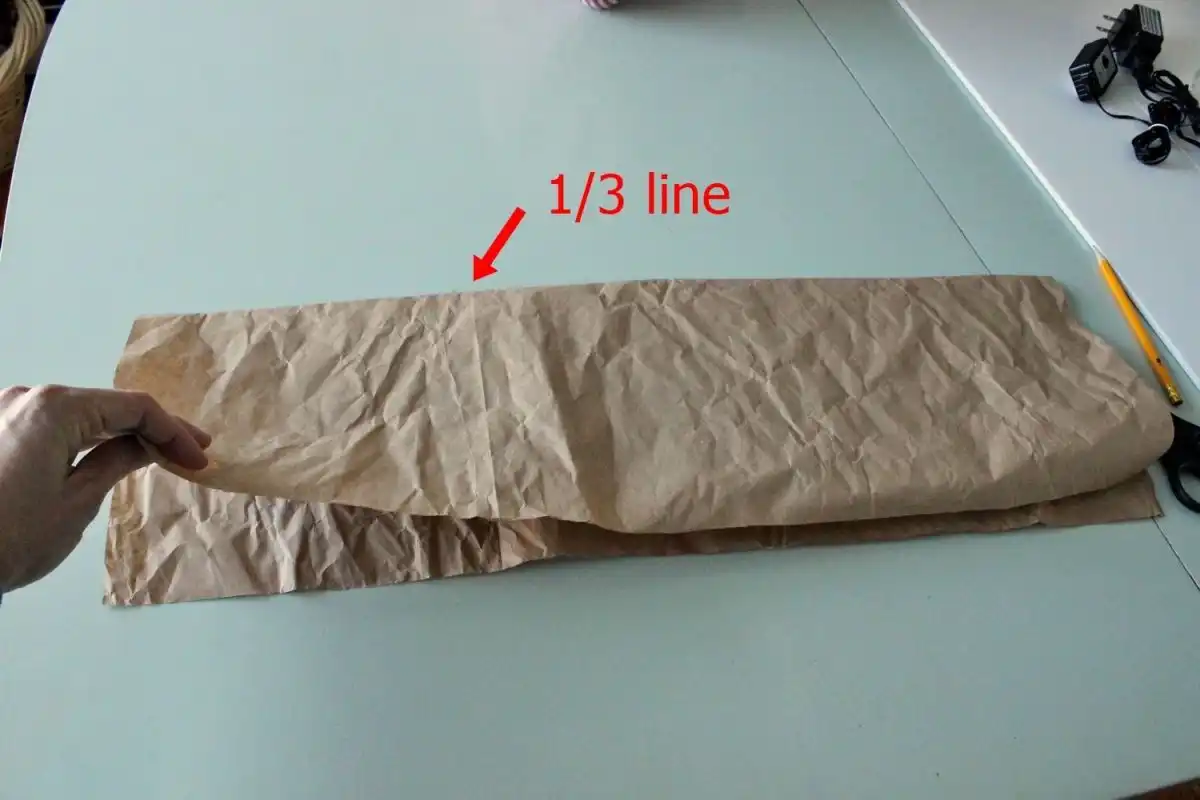 Unfold the butcher paper