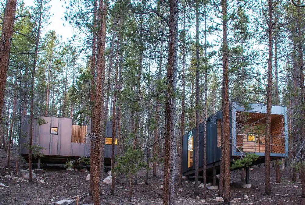 University of Colorado Denver Micro Cabin into the forest