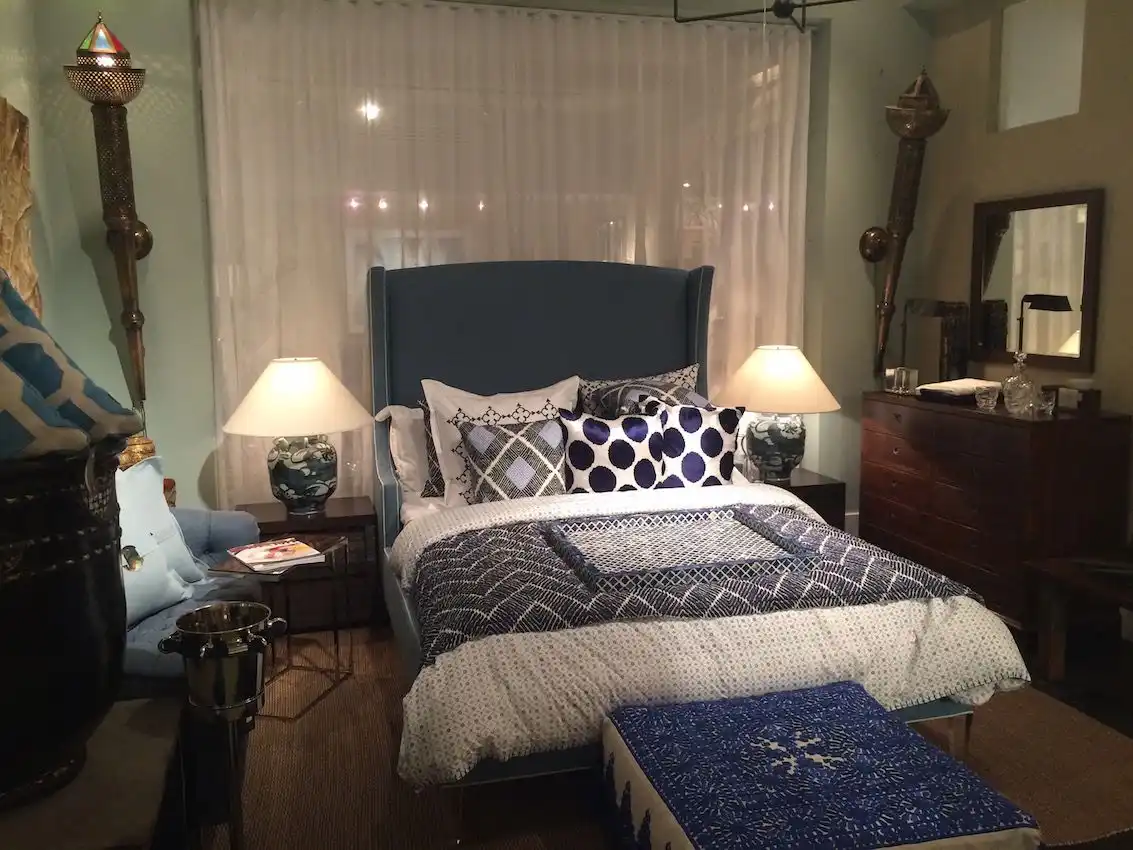 Upholstered Wing Bed