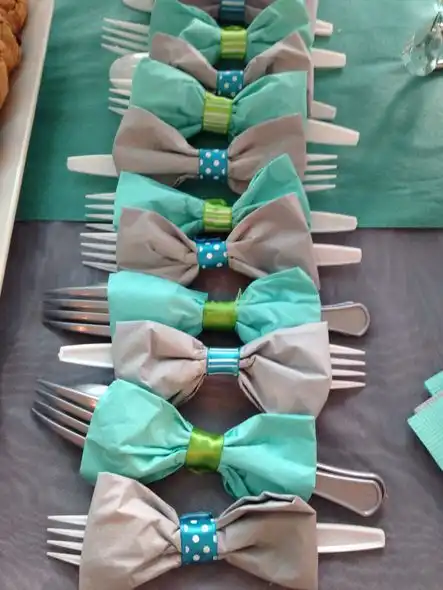 Use up Your Washi Tape for Bowtie Napkins