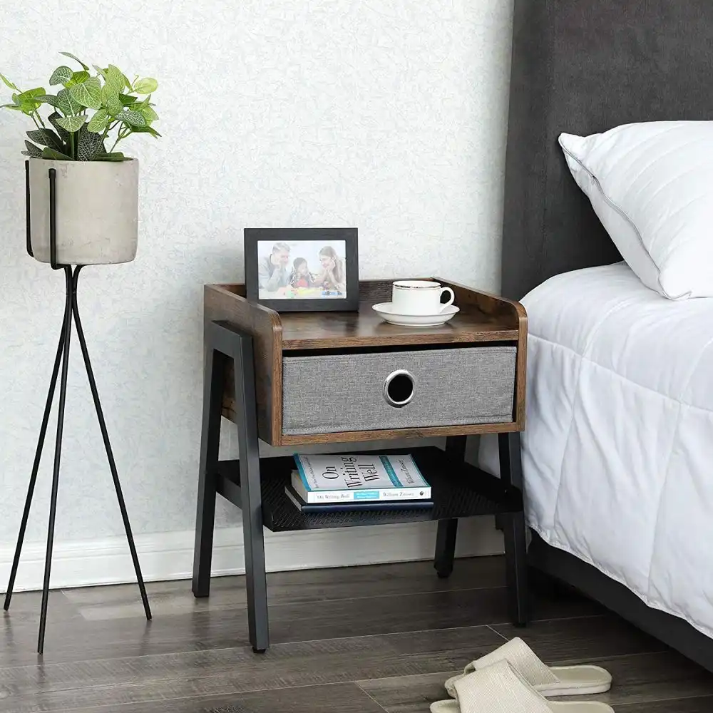 Vasagle nightstand with tray top