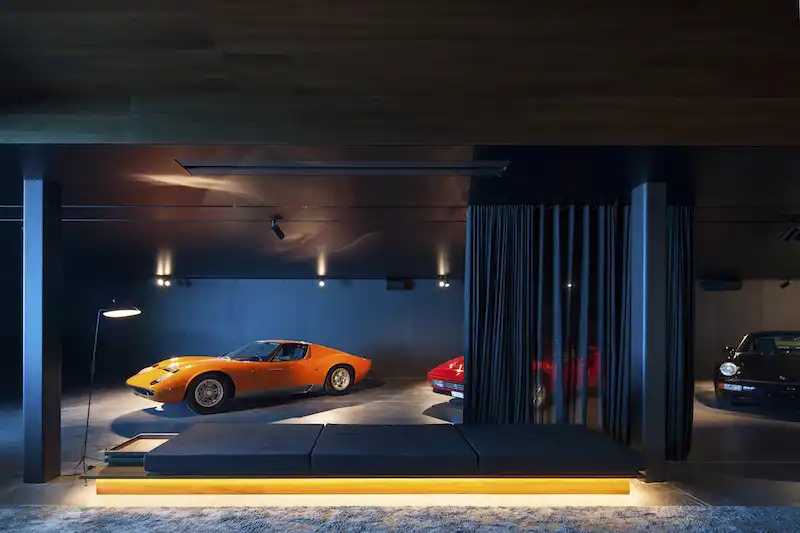 VDB Residence basement garage
