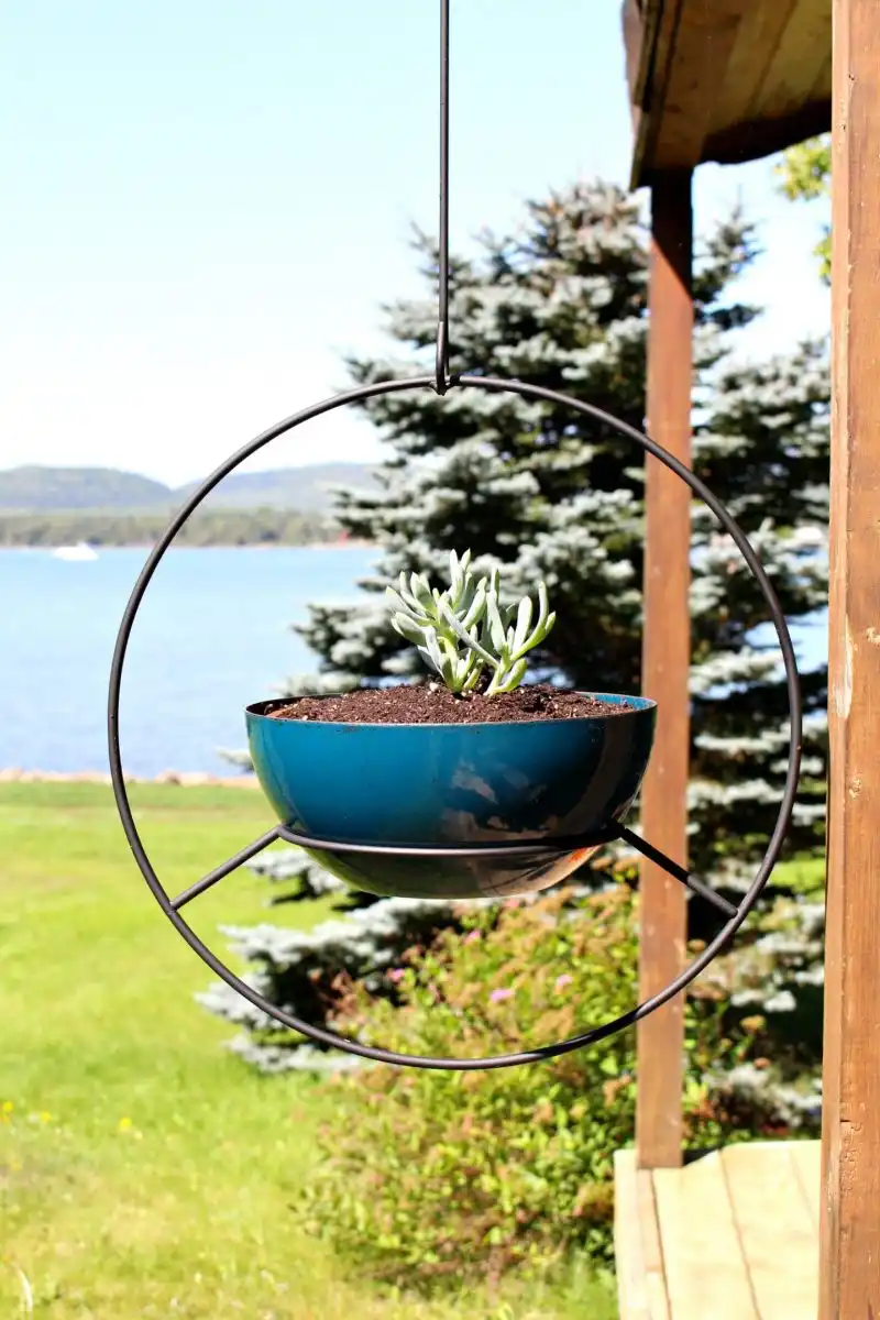 VINTAGE HOOP PLANTERS