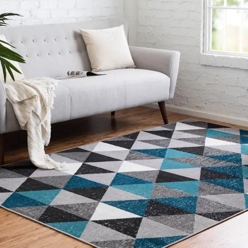 Valencia Rug colorful triangle pattern