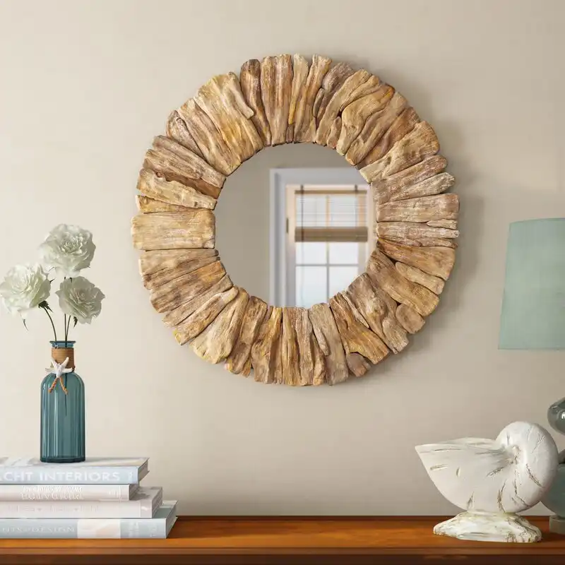 Victoria Drift Wood Rustic Accent Mirror