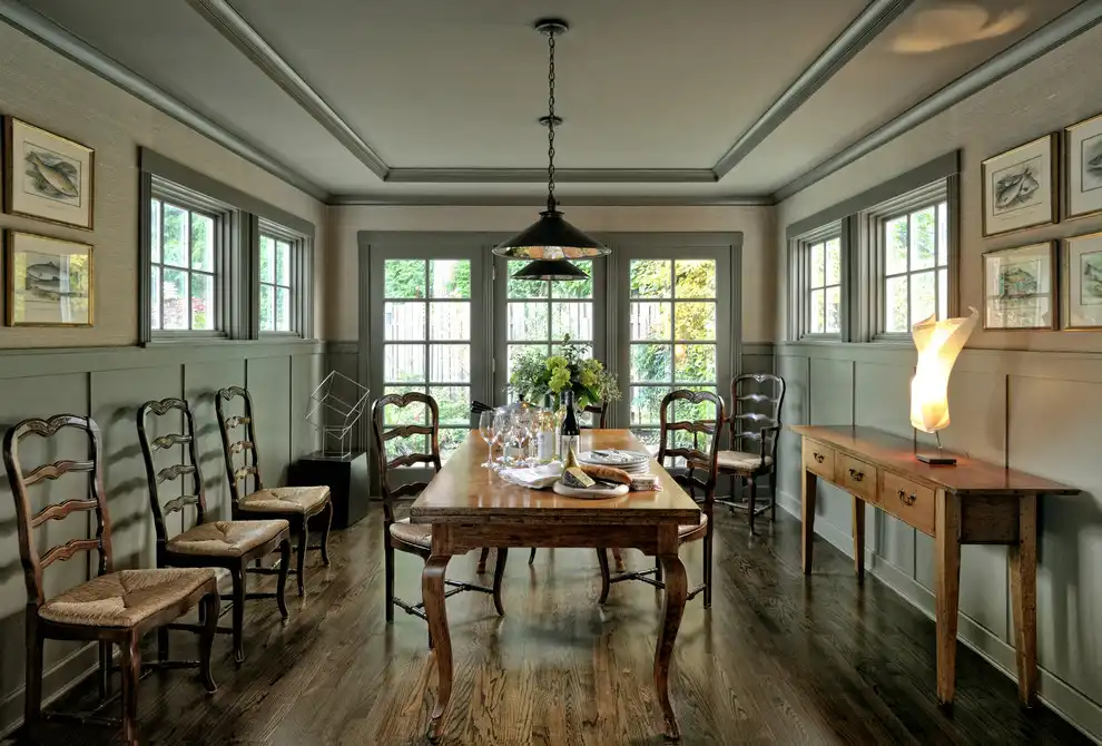 Wainscoting Height That Incorporates Existing Elements