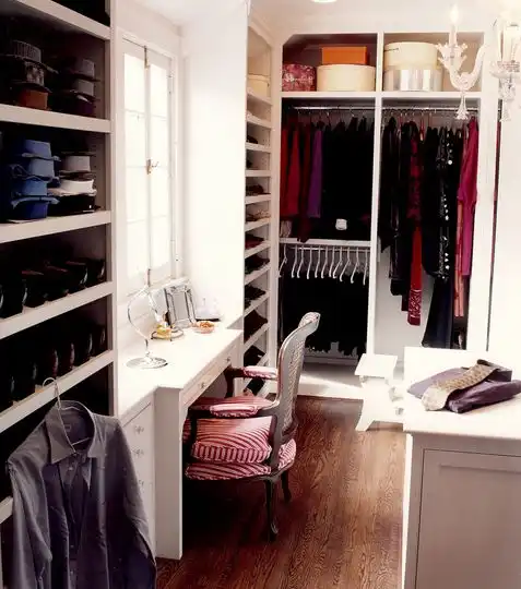 Walk in coset with dressing table