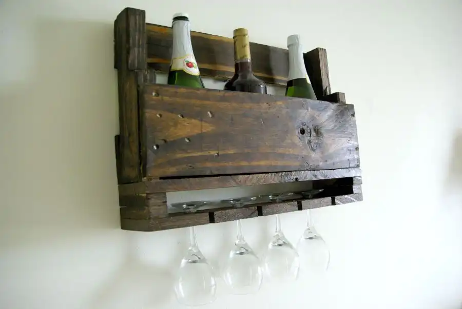 Build a Wall-Mounted Wine Rack