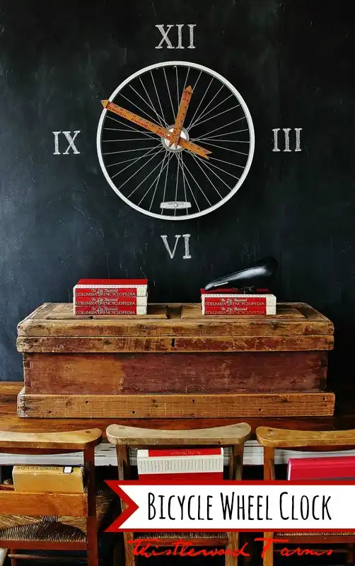 Wall clock from yarstick
