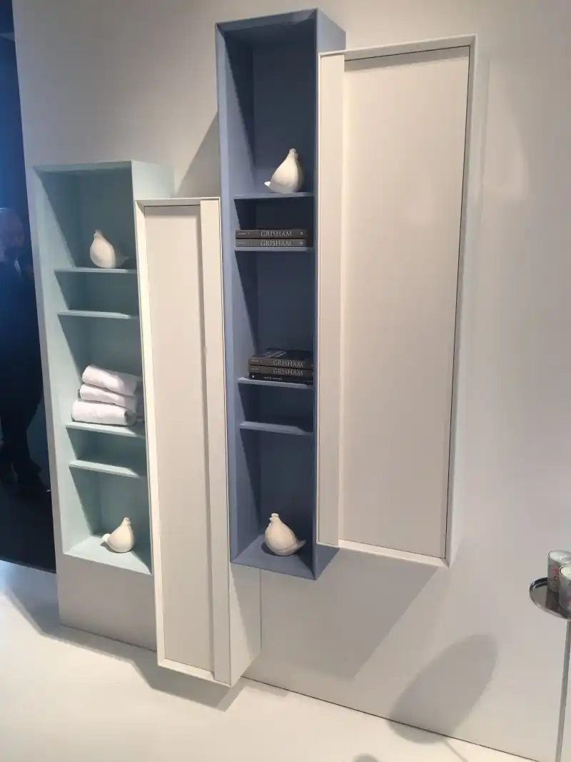Wall hanging shelf storage for bathroom