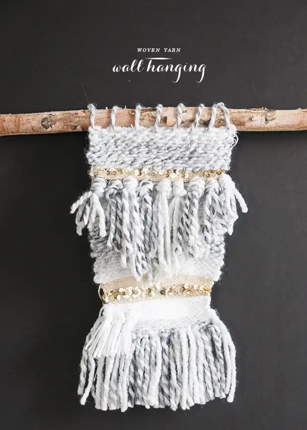 woven yarn wall hanging
