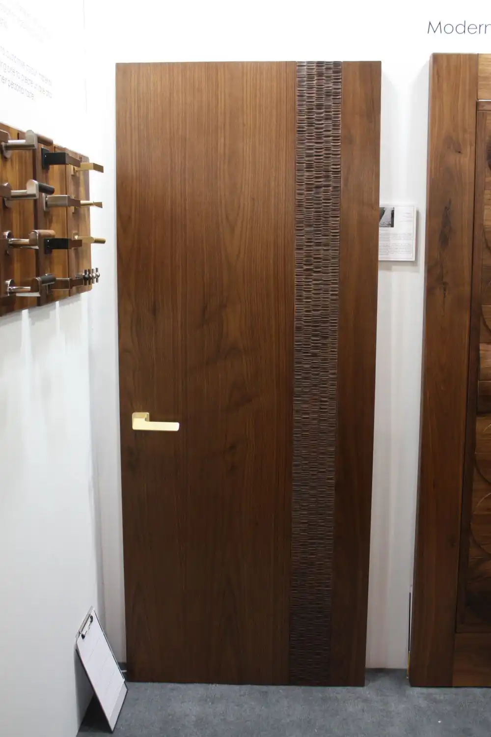 Walnut Color Doors Walls