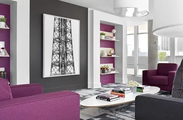 Warm Gray and Purple