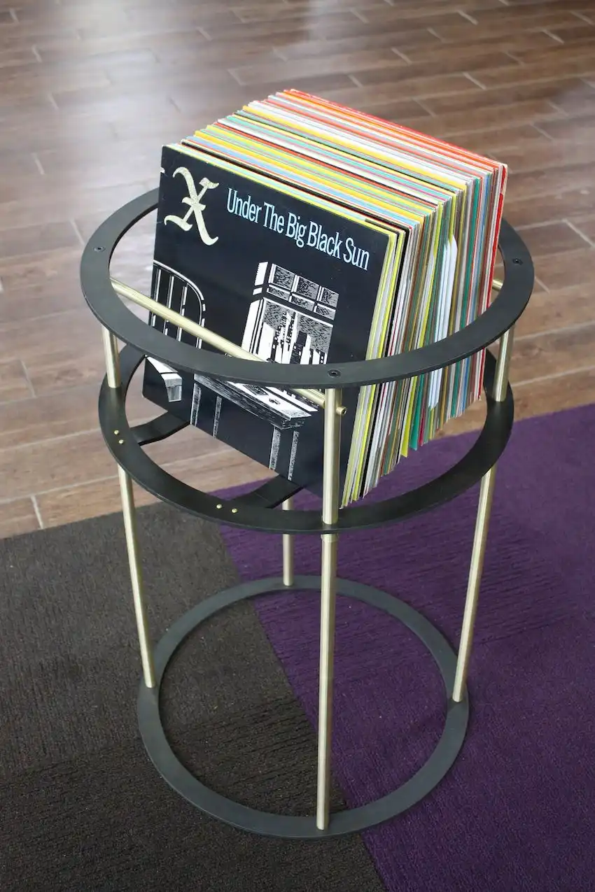 Vinyl records have seen a resurgence in popularity -- or perhaps they never really faded for some people, For those vinyl enthusiasts, WaxRax creates "premier access units" for record collectors. Thin anodized aluminum give the storage units a sleek profile and solves the issue of LP storage 'by negating the concept of storage altogether."