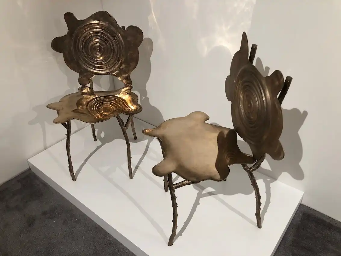 Natural forms are frequent themes in this designer's works.