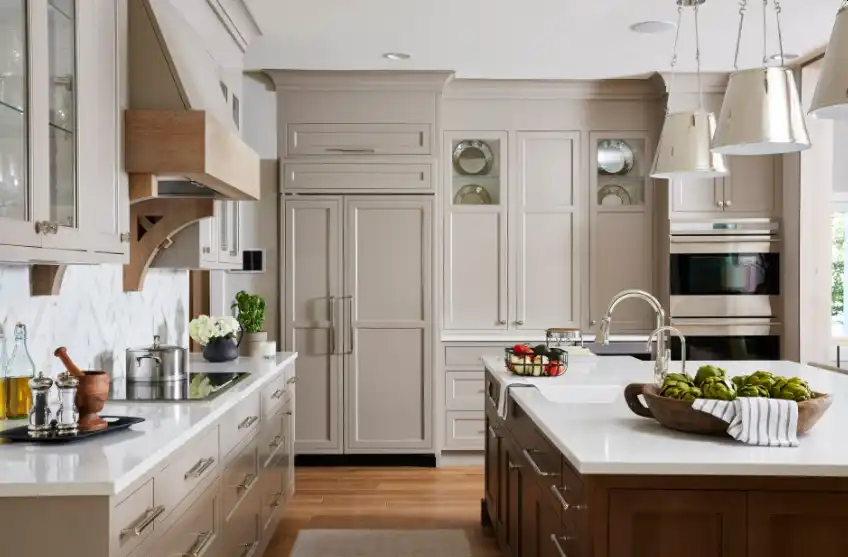 Greige Kitchen Cabinets Are Coming Back