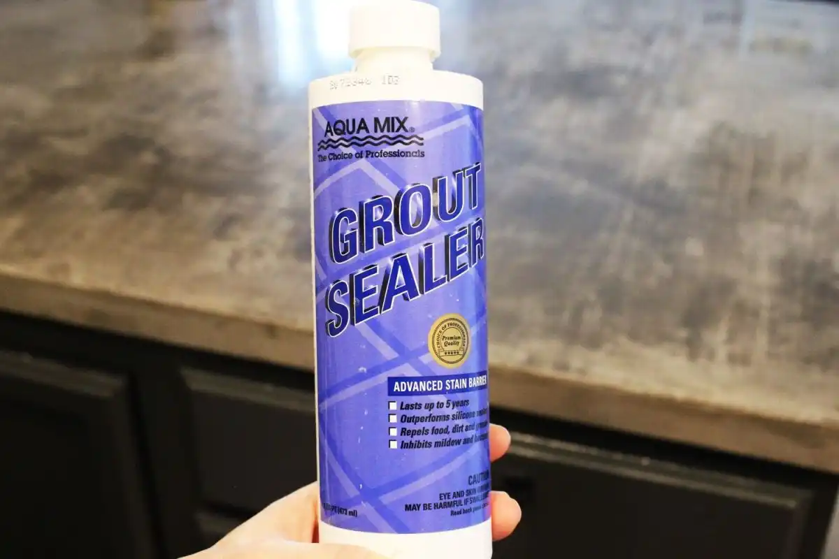When your grout has dried completely