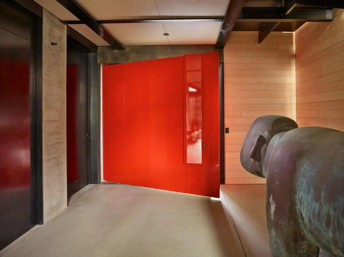 Whistler Ski House Olson Kunding Cabin red front door