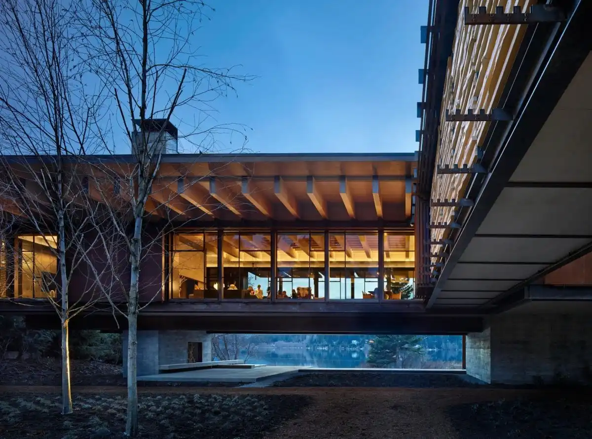 The raised home is protected from flooding.