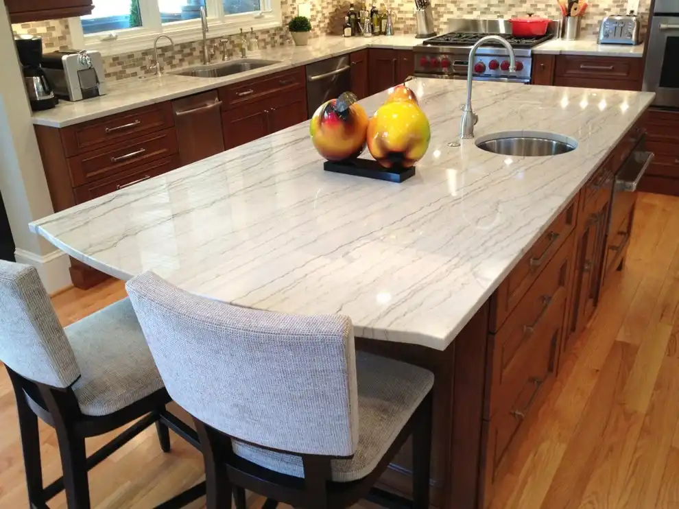 White Macauba Quartzite Countertops