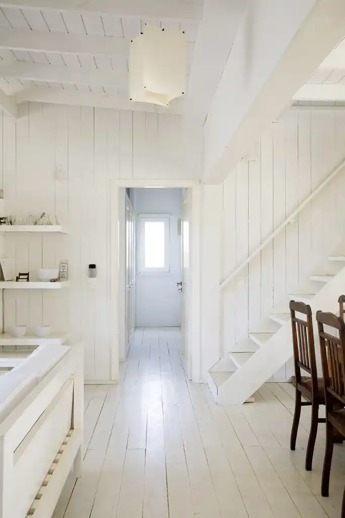 White Painted Wood Floors