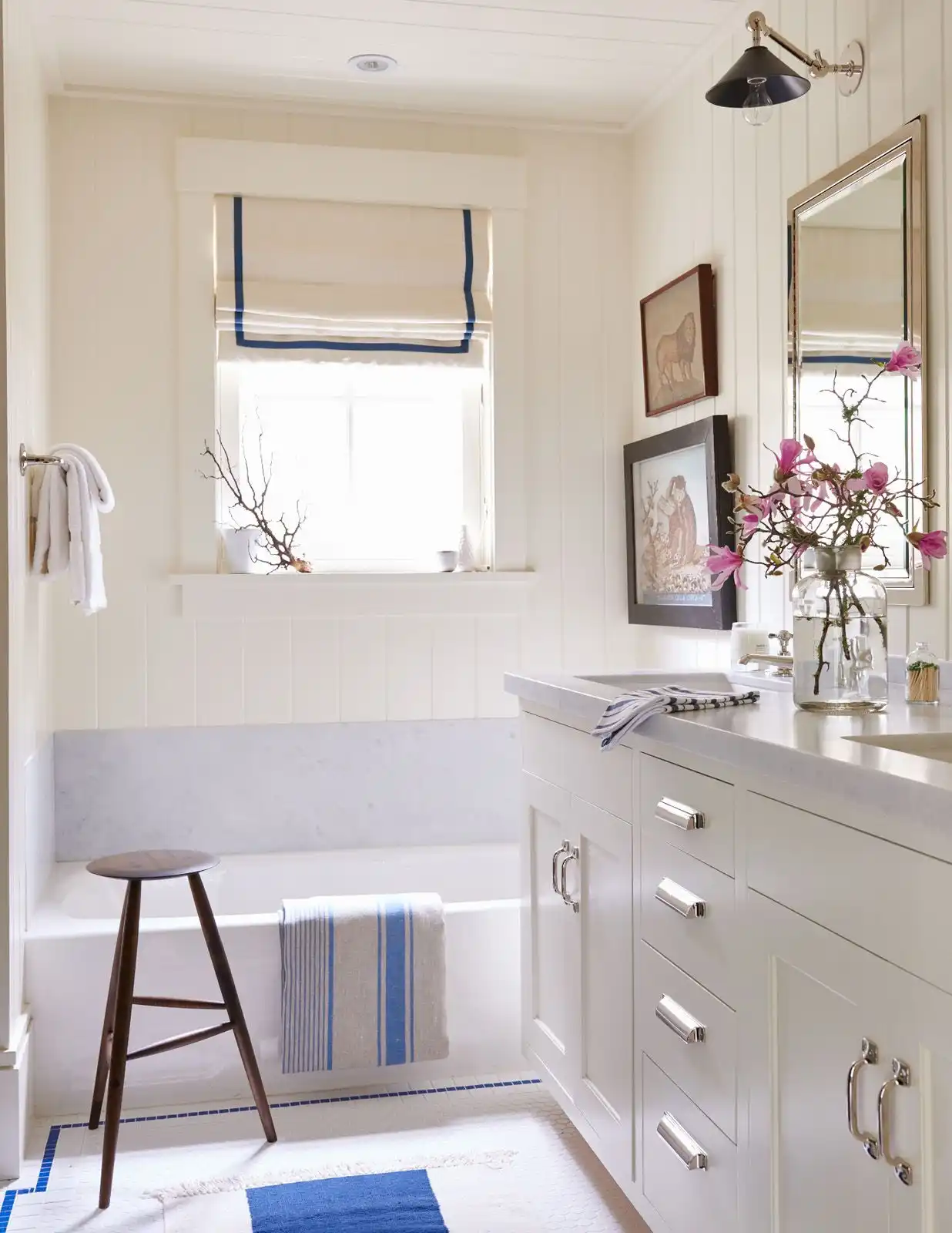 How Beadboard Bathroom Walls Can Make This Space Feel Welcoming