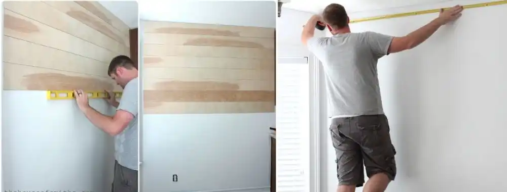 White plank wall project