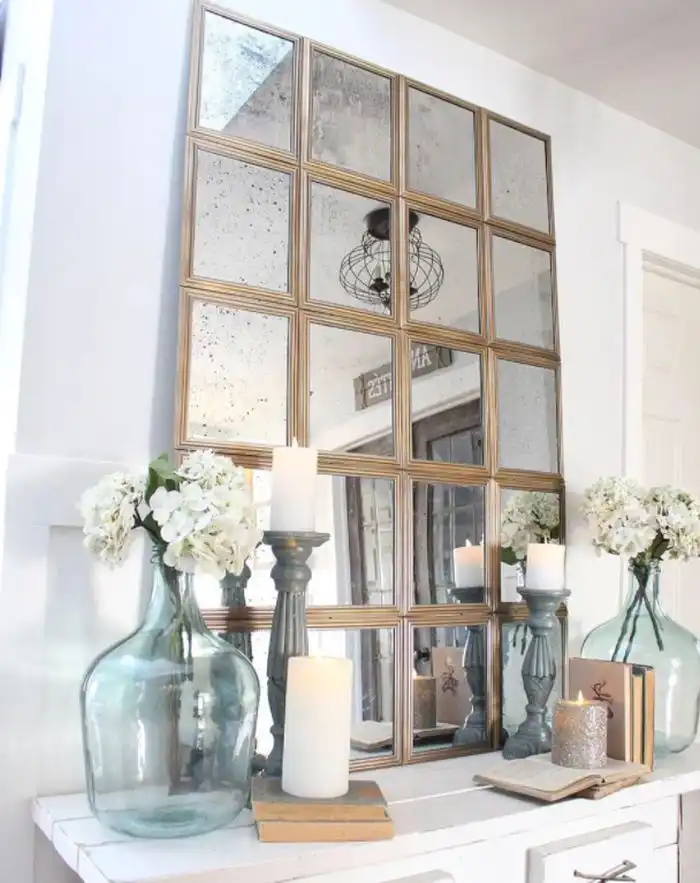 Window pane mirror on a budget