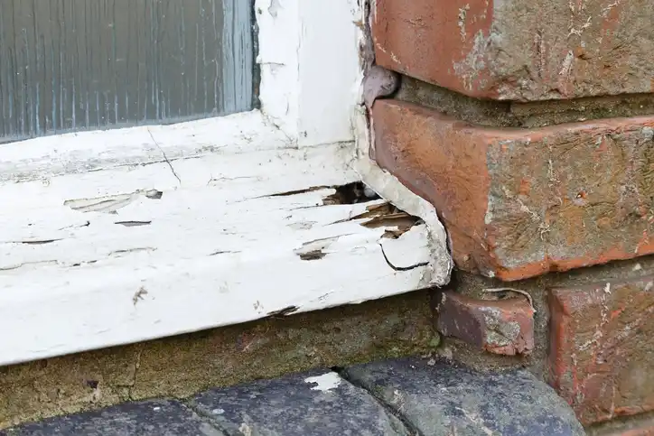 Window wood rot frame