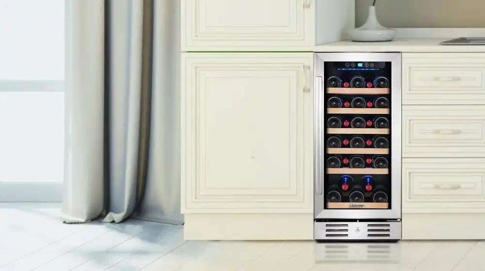 Wine Cooler 30 Bottle Built-in or Freestanding