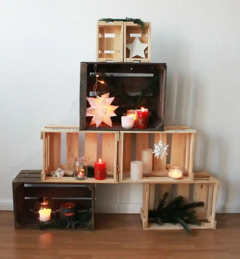 Wine boxes Christmas Tree