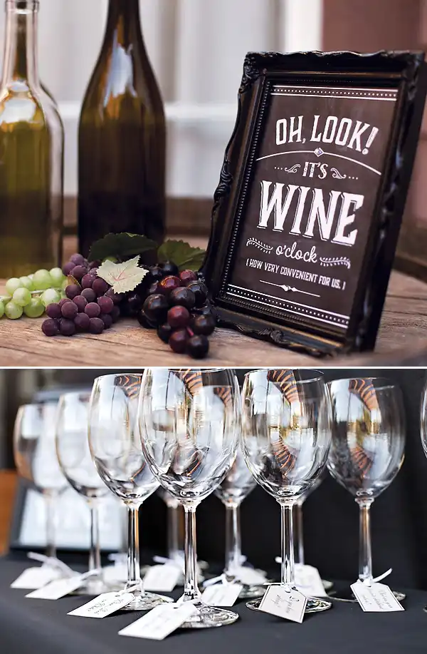 Wine home party theme