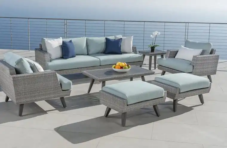 Winnie 7 Piece Sunbrella Sofa Seating Group with Cushions