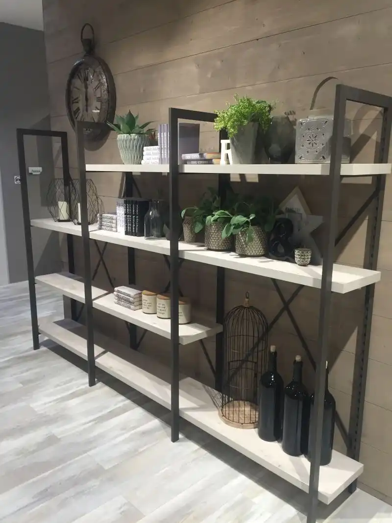 Wire Floor Open Shelves
