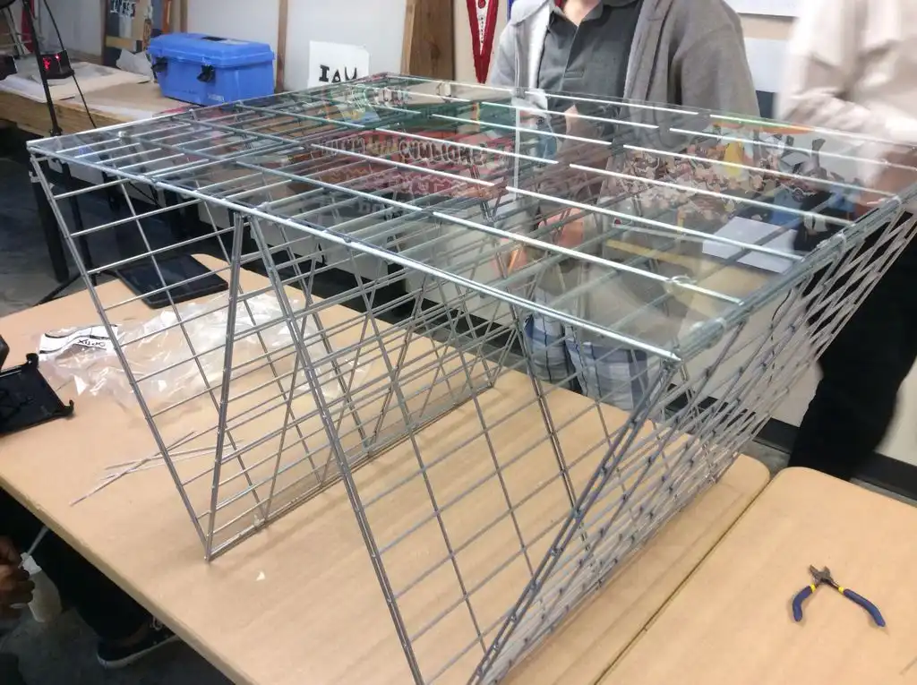 Wire modern coffee table